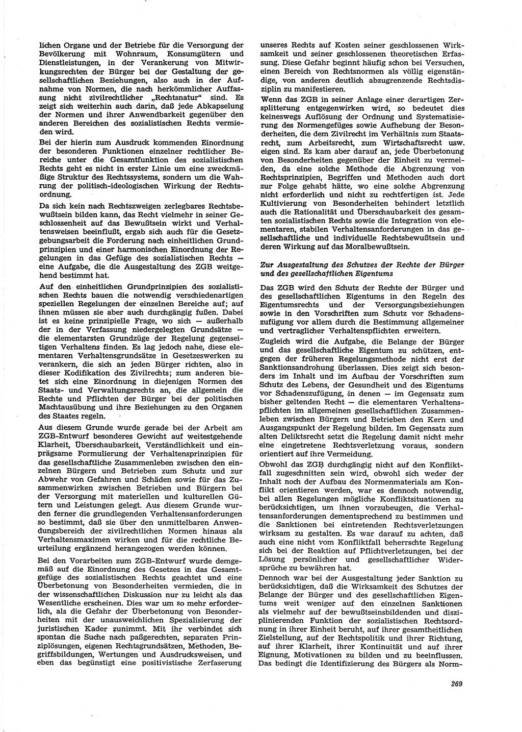 Neue Justiz (NJ), Zeitschrift für Recht und Rechtswissenschaft [Deutsche Demokratische Republik (DDR)], 29. Jahrgang 1975, Seite 269 (NJ DDR 1975, S. 269)