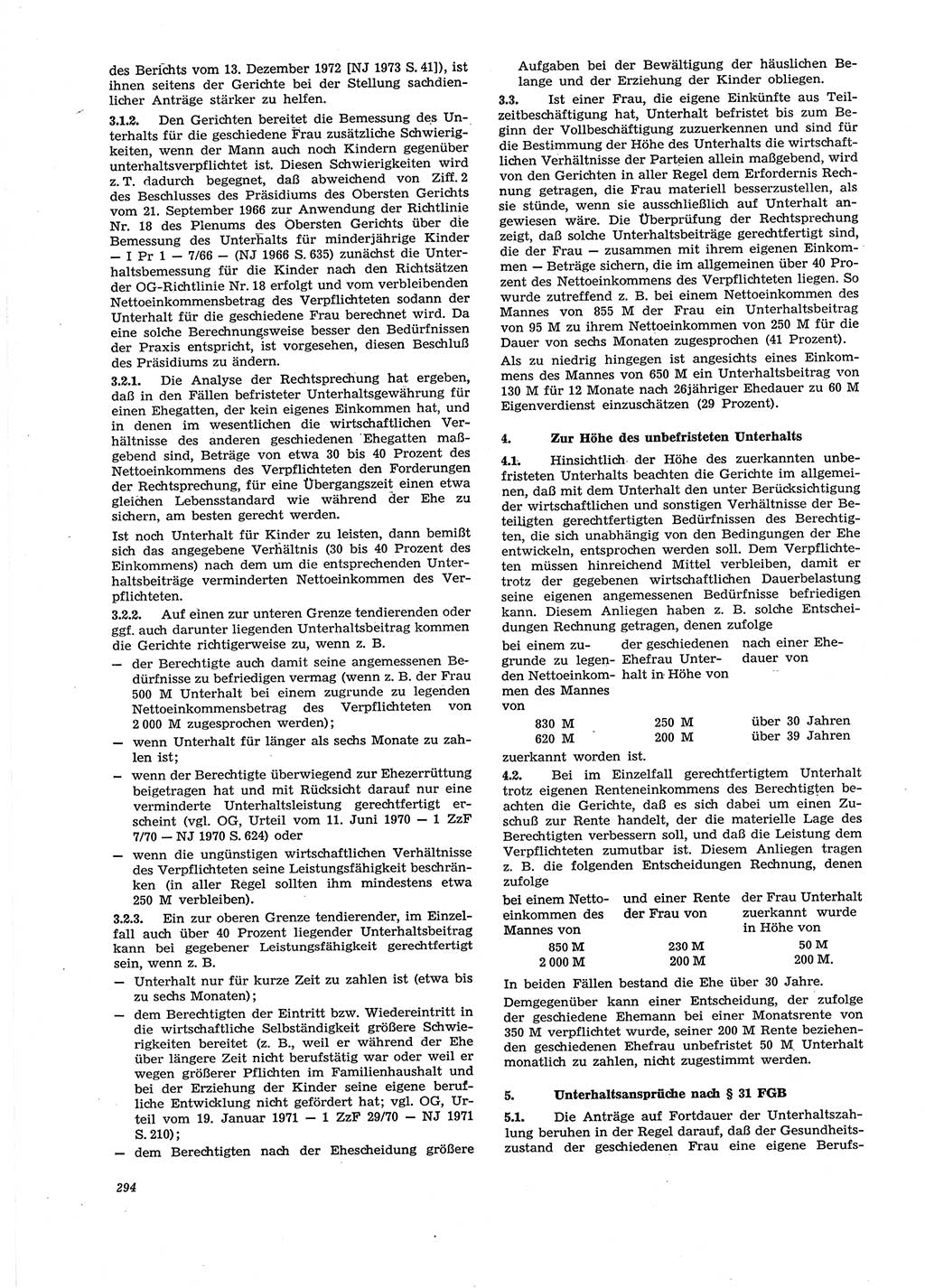 Neue Justiz (NJ), Zeitschrift für Recht und Rechtswissenschaft [Deutsche Demokratische Republik (DDR)], 29. Jahrgang 1975, Seite 294 (NJ DDR 1975, S. 294)
