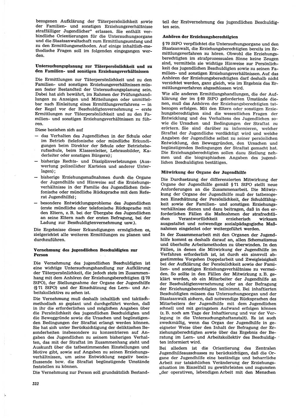 Neue Justiz (NJ), Zeitschrift für Recht und Rechtswissenschaft [Deutsche Demokratische Republik (DDR)], 29. Jahrgang 1975, Seite 322 (NJ DDR 1975, S. 322)