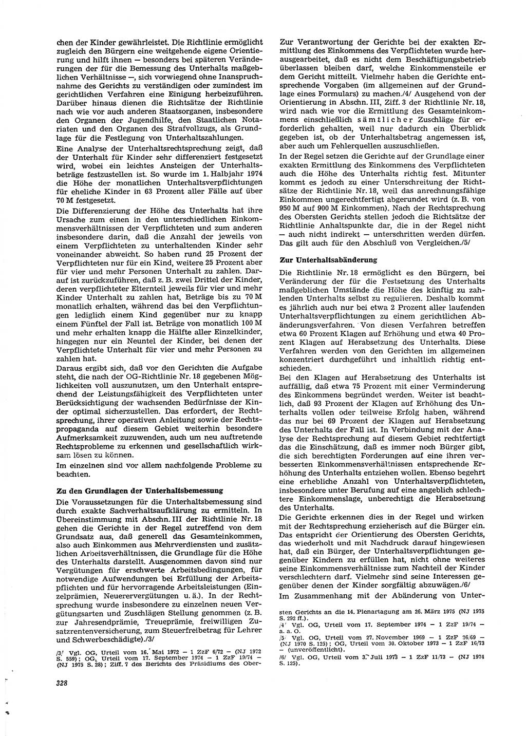 Neue Justiz (NJ), Zeitschrift für Recht und Rechtswissenschaft [Deutsche Demokratische Republik (DDR)], 29. Jahrgang 1975, Seite 328 (NJ DDR 1975, S. 328)