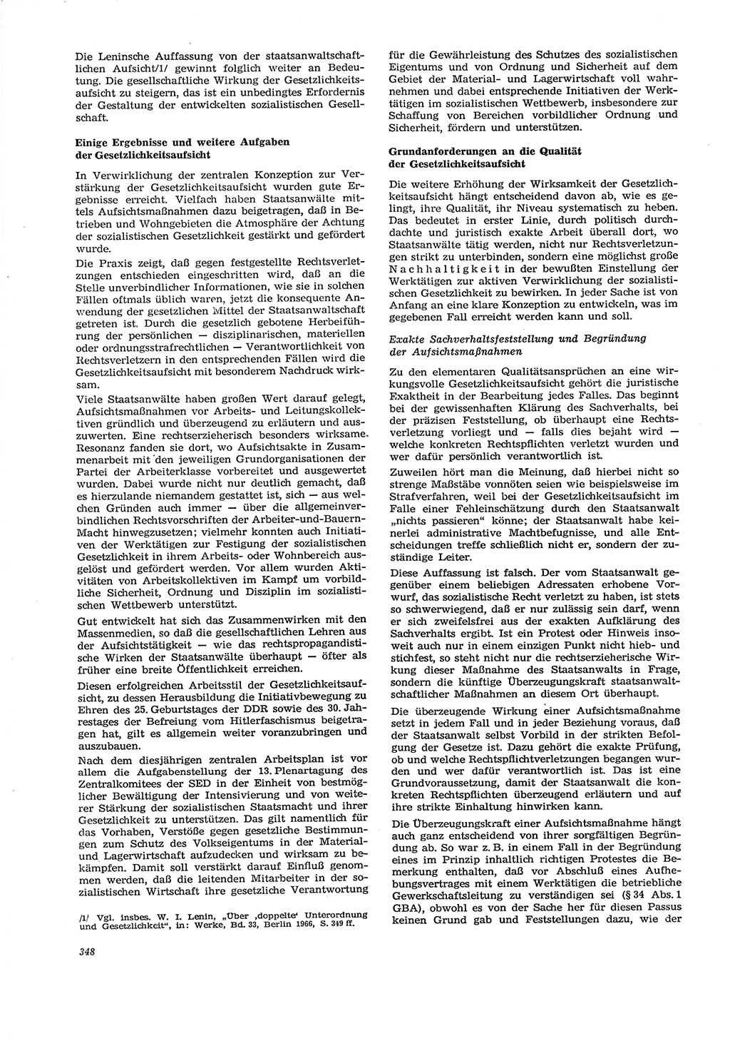 Neue Justiz (NJ), Zeitschrift für Recht und Rechtswissenschaft [Deutsche Demokratische Republik (DDR)], 29. Jahrgang 1975, Seite 348 (NJ DDR 1975, S. 348)