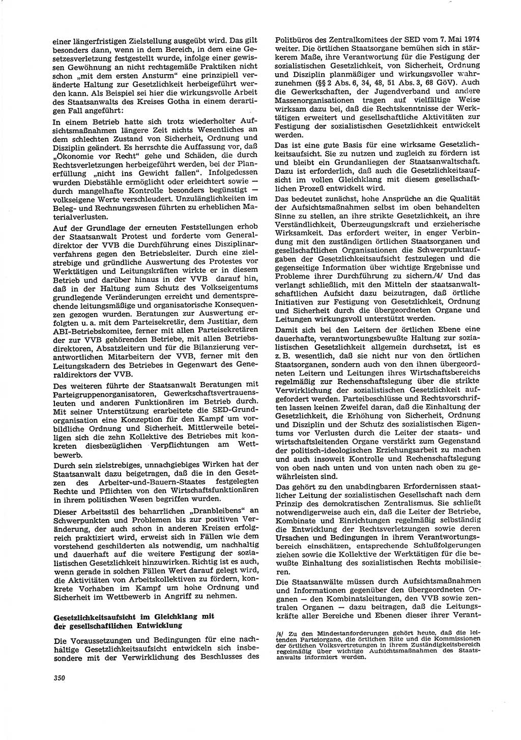 Neue Justiz (NJ), Zeitschrift für Recht und Rechtswissenschaft [Deutsche Demokratische Republik (DDR)], 29. Jahrgang 1975, Seite 350 (NJ DDR 1975, S. 350)