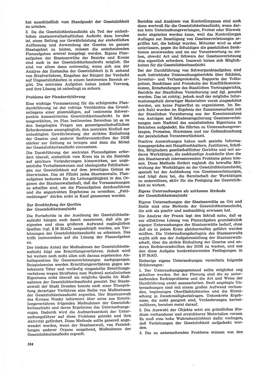 Neue Justiz (NJ), Zeitschrift für Recht und Rechtswissenschaft [Deutsche Demokratische Republik (DDR)], 29. Jahrgang 1975, Seite 384 (NJ DDR 1975, S. 384)