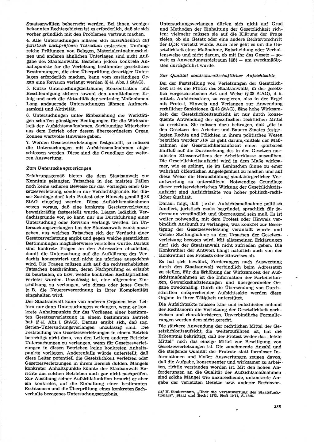 Neue Justiz (NJ), Zeitschrift für Recht und Rechtswissenschaft [Deutsche Demokratische Republik (DDR)], 29. Jahrgang 1975, Seite 385 (NJ DDR 1975, S. 385)