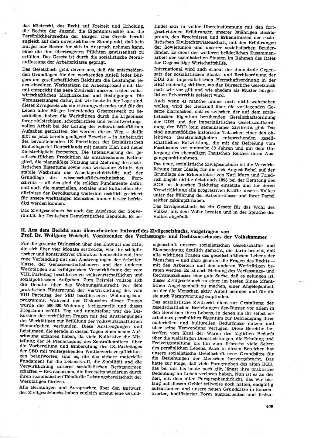 Neue Justiz (NJ), Zeitschrift für Recht und Rechtswissenschaft [Deutsche Demokratische Republik (DDR)], 29. Jahrgang 1975, Seite 409 (NJ DDR 1975, S. 409)