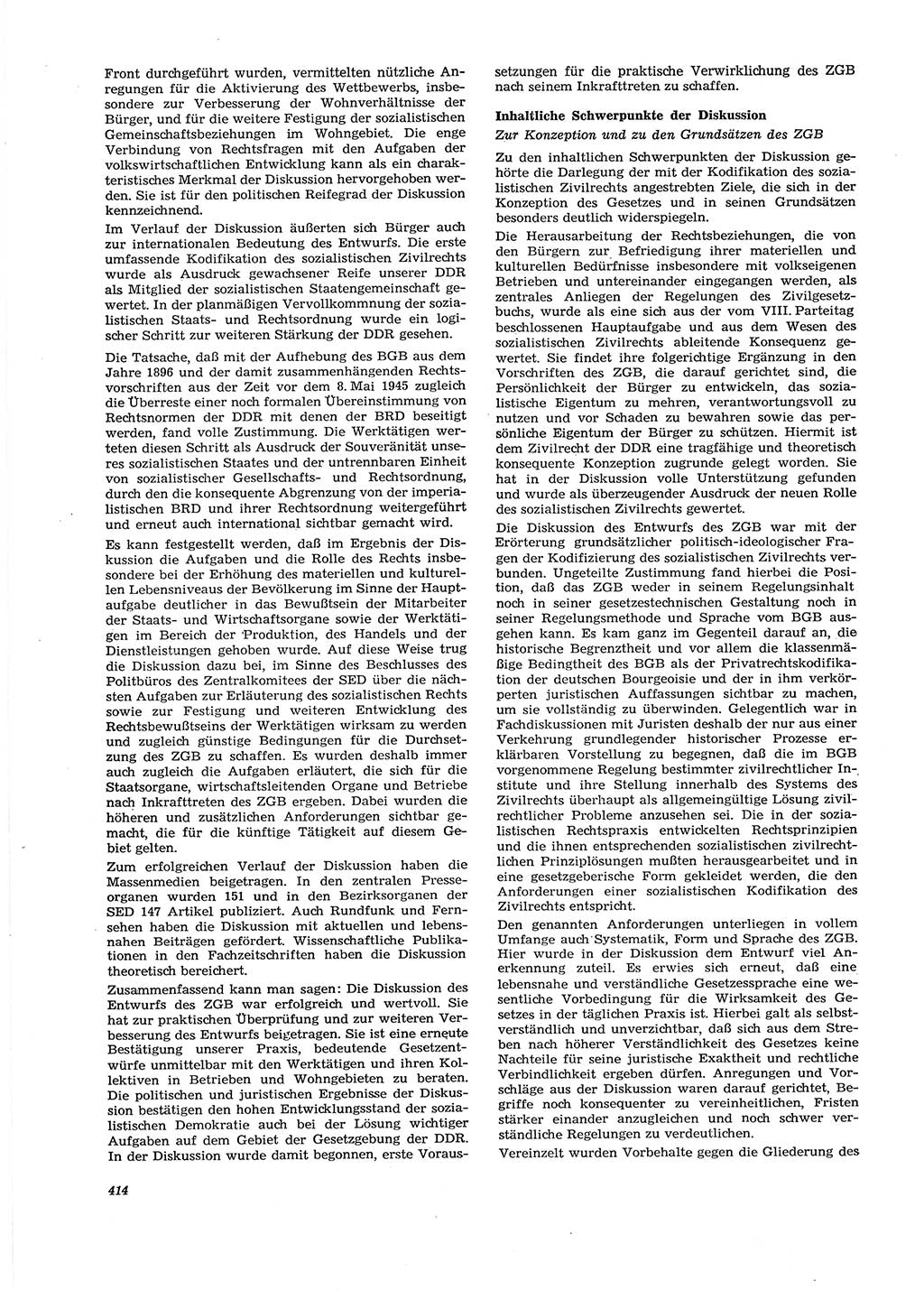 Neue Justiz (NJ), Zeitschrift für Recht und Rechtswissenschaft [Deutsche Demokratische Republik (DDR)], 29. Jahrgang 1975, Seite 414 (NJ DDR 1975, S. 414)