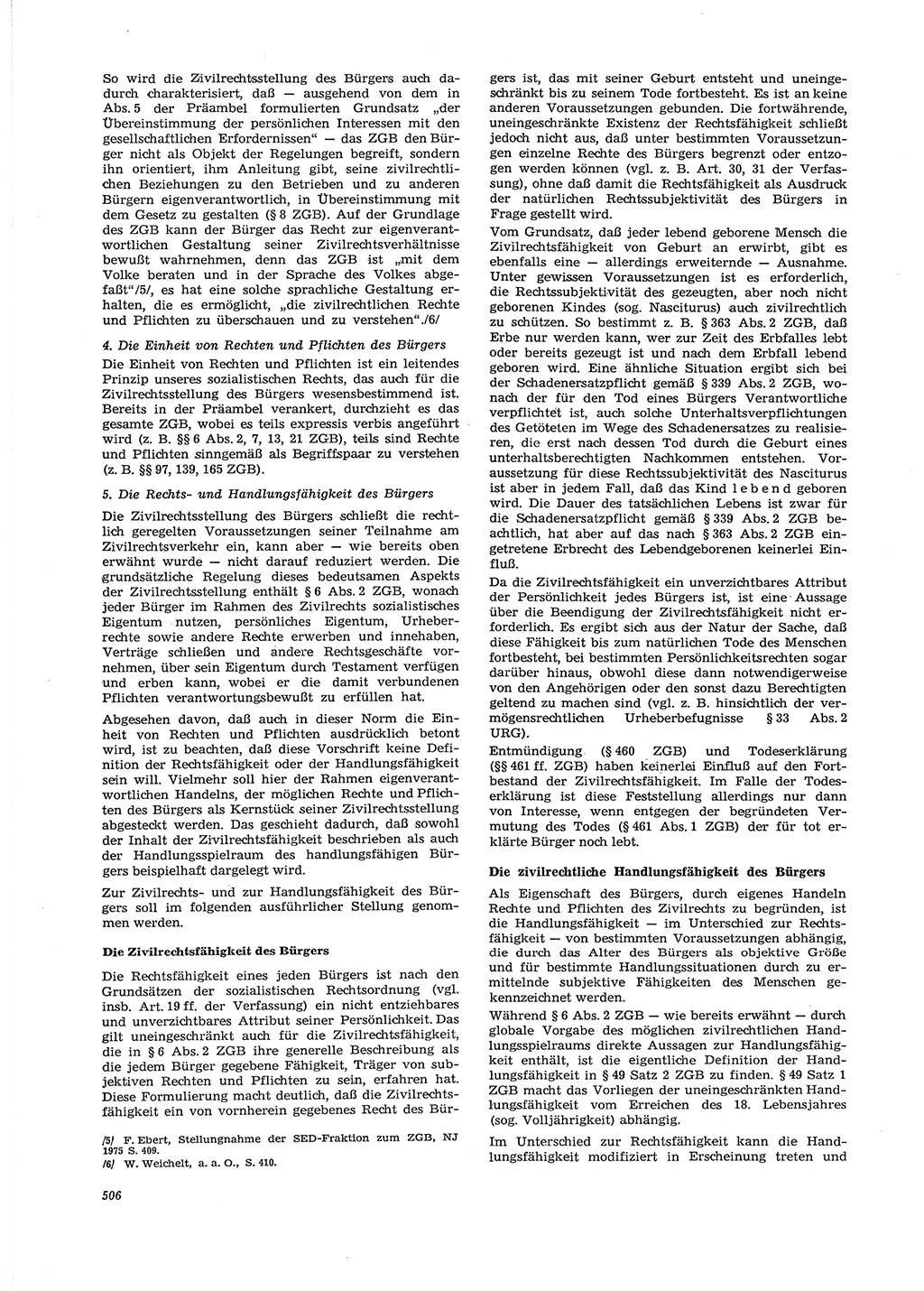 Neue Justiz (NJ), Zeitschrift für Recht und Rechtswissenschaft [Deutsche Demokratische Republik (DDR)], 29. Jahrgang 1975, Seite 506 (NJ DDR 1975, S. 506)