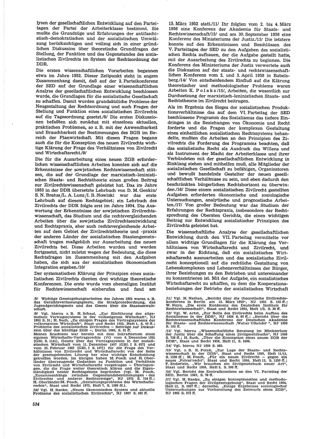 Neue Justiz (NJ), Zeitschrift für Recht und Rechtswissenschaft [Deutsche Demokratische Republik (DDR)], 29. Jahrgang 1975, Seite 534 (NJ DDR 1975, S. 534)