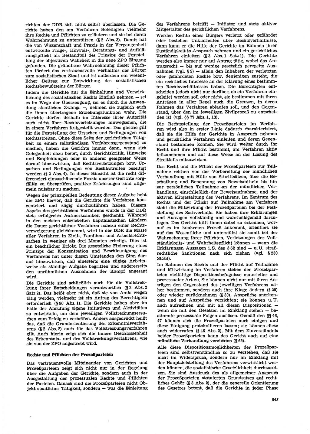 Neue Justiz (NJ), Zeitschrift für Recht und Rechtswissenschaft [Deutsche Demokratische Republik (DDR)], 29. Jahrgang 1975, Seite 543 (NJ DDR 1975, S. 543)