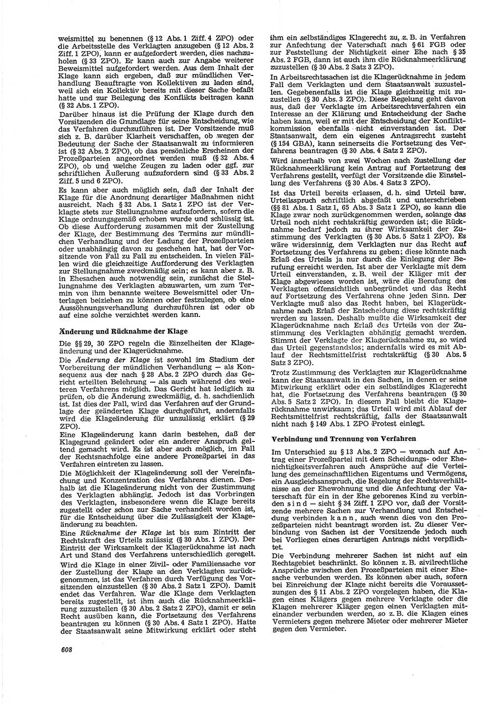 Neue Justiz (NJ), Zeitschrift für Recht und Rechtswissenschaft [Deutsche Demokratische Republik (DDR)], 29. Jahrgang 1975, Seite 608 (NJ DDR 1975, S. 608)