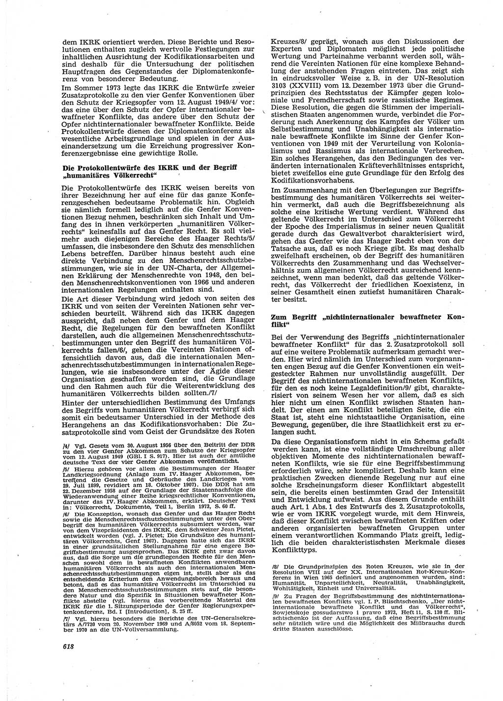 Neue Justiz (NJ), Zeitschrift für Recht und Rechtswissenschaft [Deutsche Demokratische Republik (DDR)], 29. Jahrgang 1975, Seite 618 (NJ DDR 1975, S. 618)