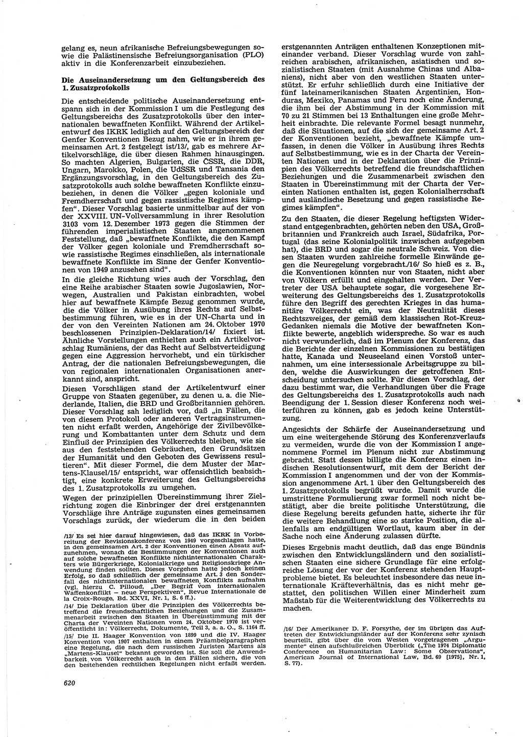 Neue Justiz (NJ), Zeitschrift für Recht und Rechtswissenschaft [Deutsche Demokratische Republik (DDR)], 29. Jahrgang 1975, Seite 620 (NJ DDR 1975, S. 620)