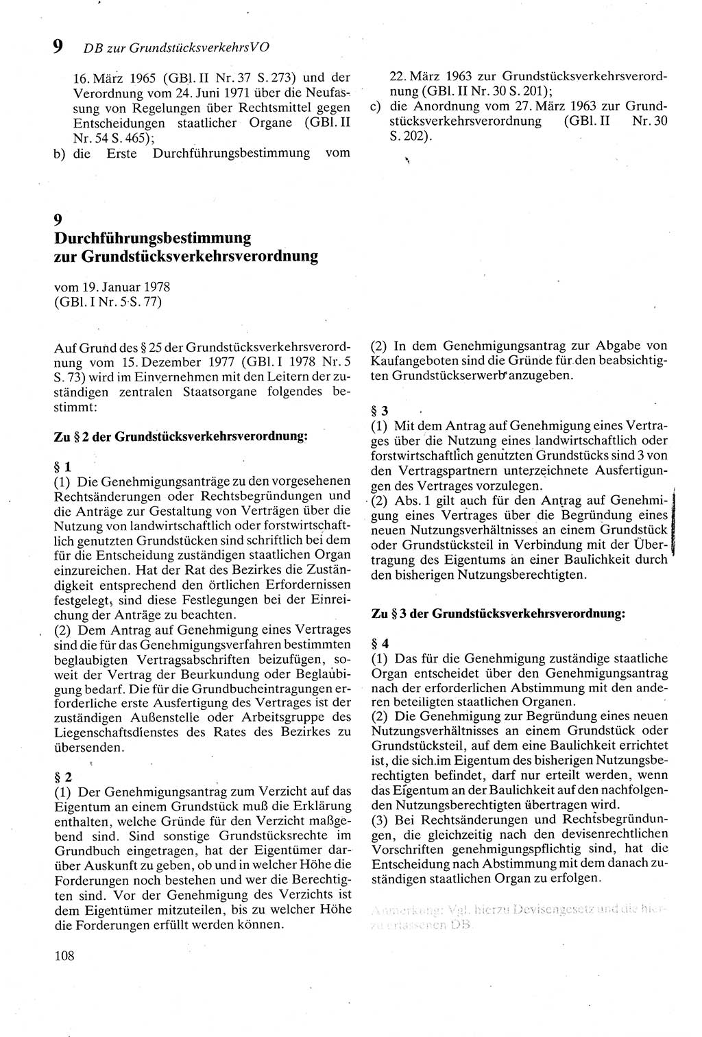 Zivilgesetzbuch (ZVG) sowie angrenzende Gesetze und Bestimmungen [Deutsche Demokratische Republik (DDR)] 1975, Seite 108 (ZGB Ges. Best. DDR 1975, S. 108)