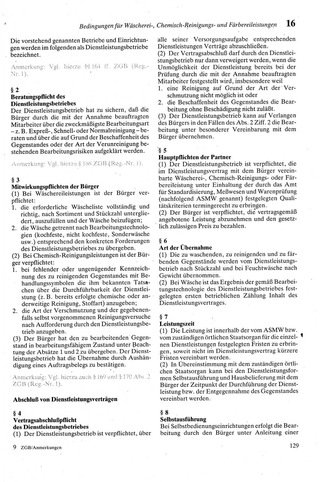 Zivilgesetzbuch (ZVG) sowie angrenzende Gesetze und Bestimmungen [Deutsche Demokratische Republik (DDR)] 1975, Seite 129 (ZGB Ges. Best. DDR 1975, S. 129)