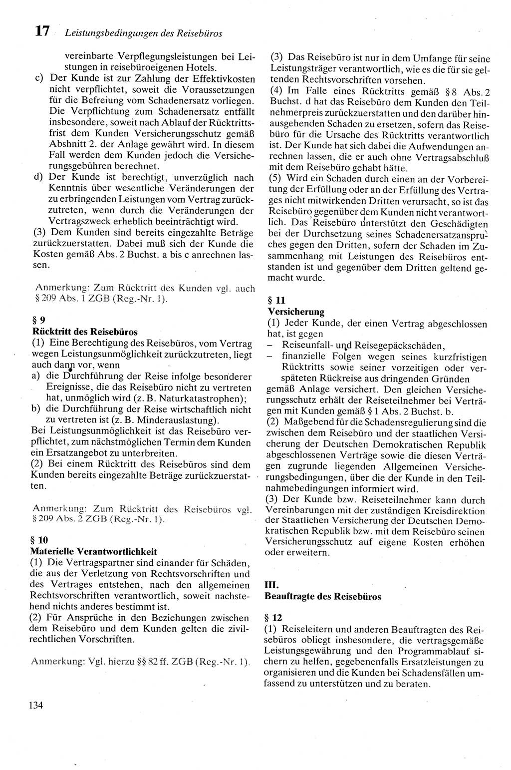 Zivilgesetzbuch (ZVG) sowie angrenzende Gesetze und Bestimmungen [Deutsche Demokratische Republik (DDR)] 1975, Seite 134 (ZGB Ges. Best. DDR 1975, S. 134)