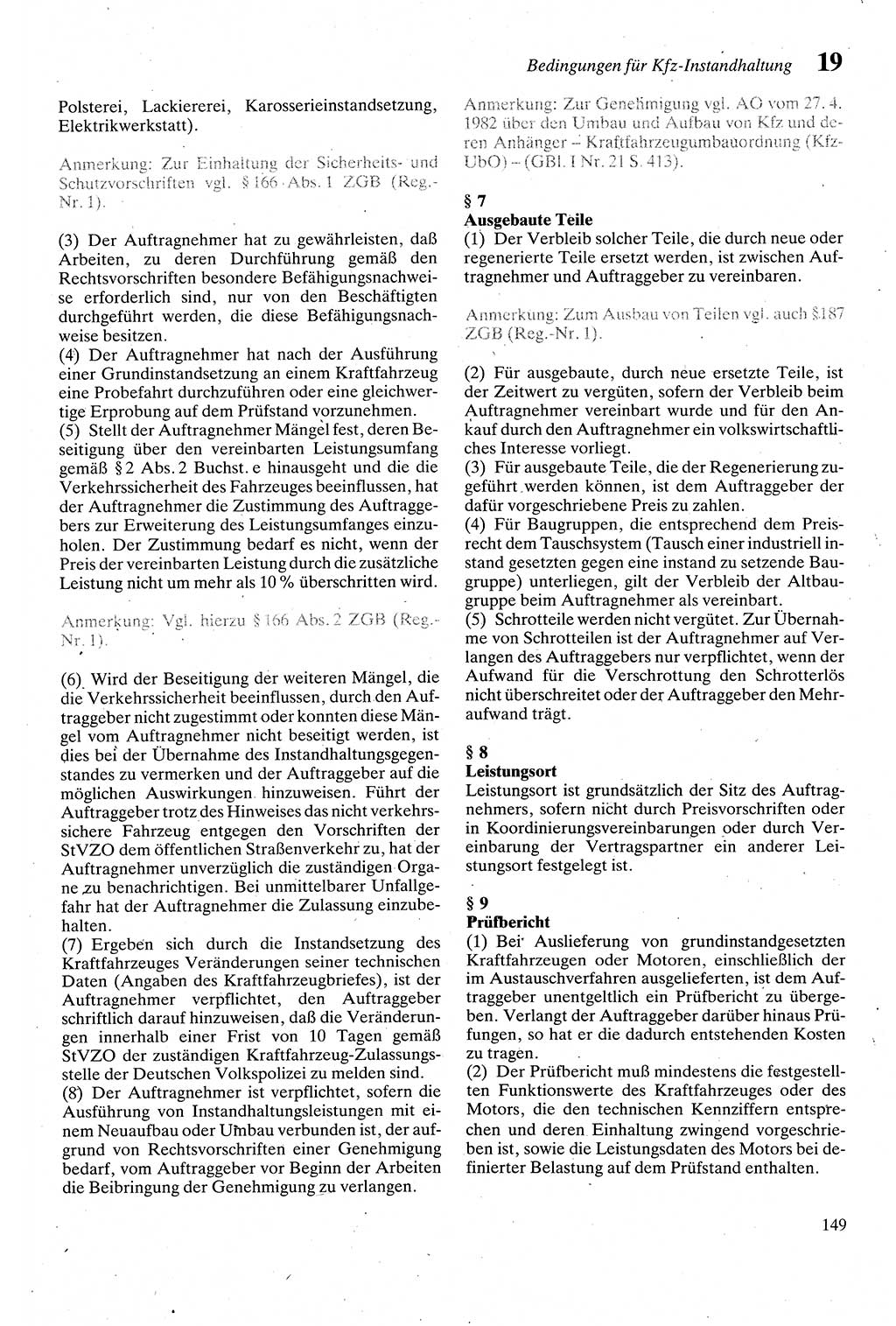 Zivilgesetzbuch (ZVG) sowie angrenzende Gesetze und Bestimmungen [Deutsche Demokratische Republik (DDR)] 1975, Seite 149 (ZGB Ges. Best. DDR 1975, S. 149)