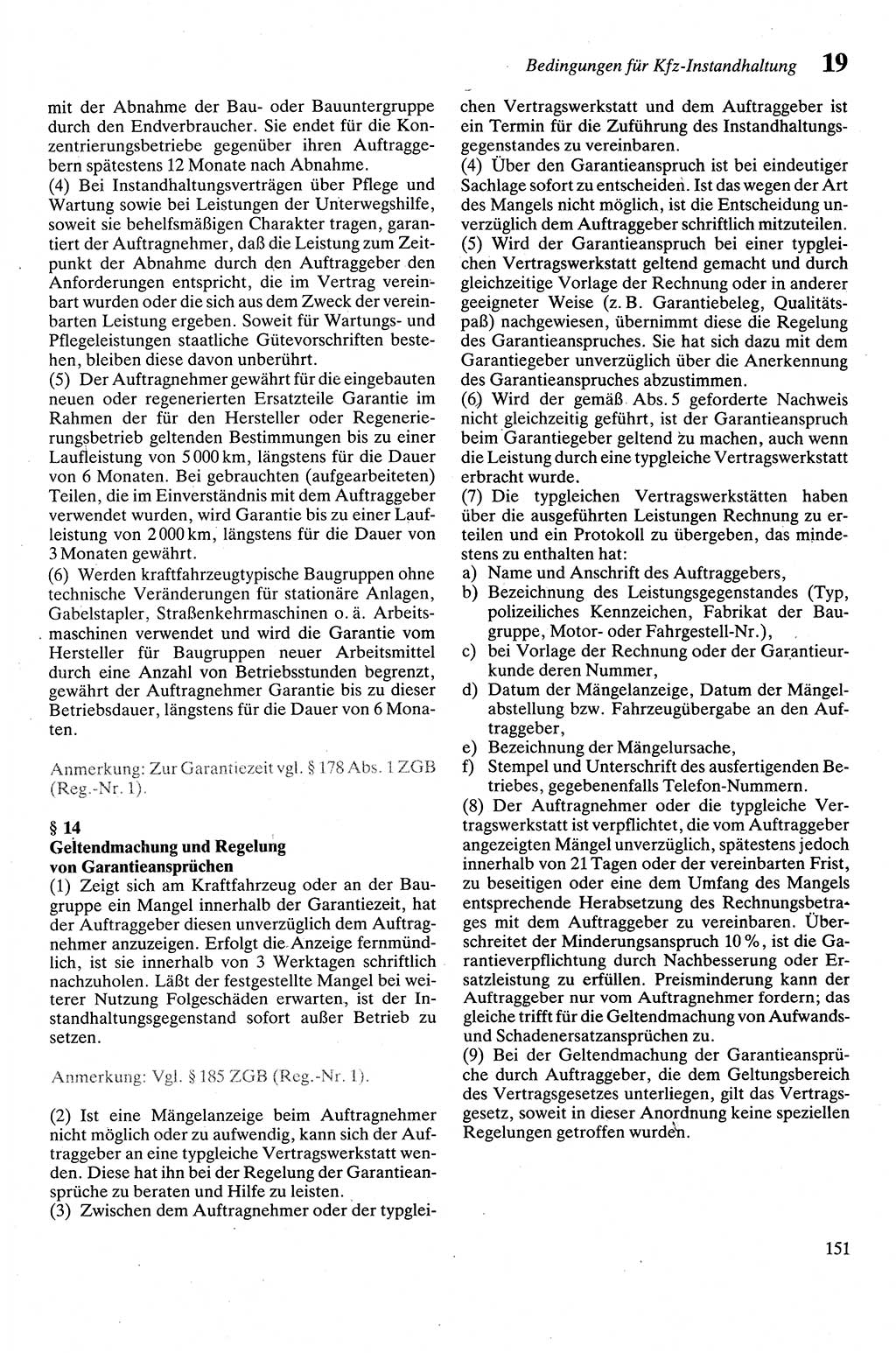Zivilgesetzbuch (ZVG) sowie angrenzende Gesetze und Bestimmungen [Deutsche Demokratische Republik (DDR)] 1975, Seite 151 (ZGB Ges. Best. DDR 1975, S. 151)