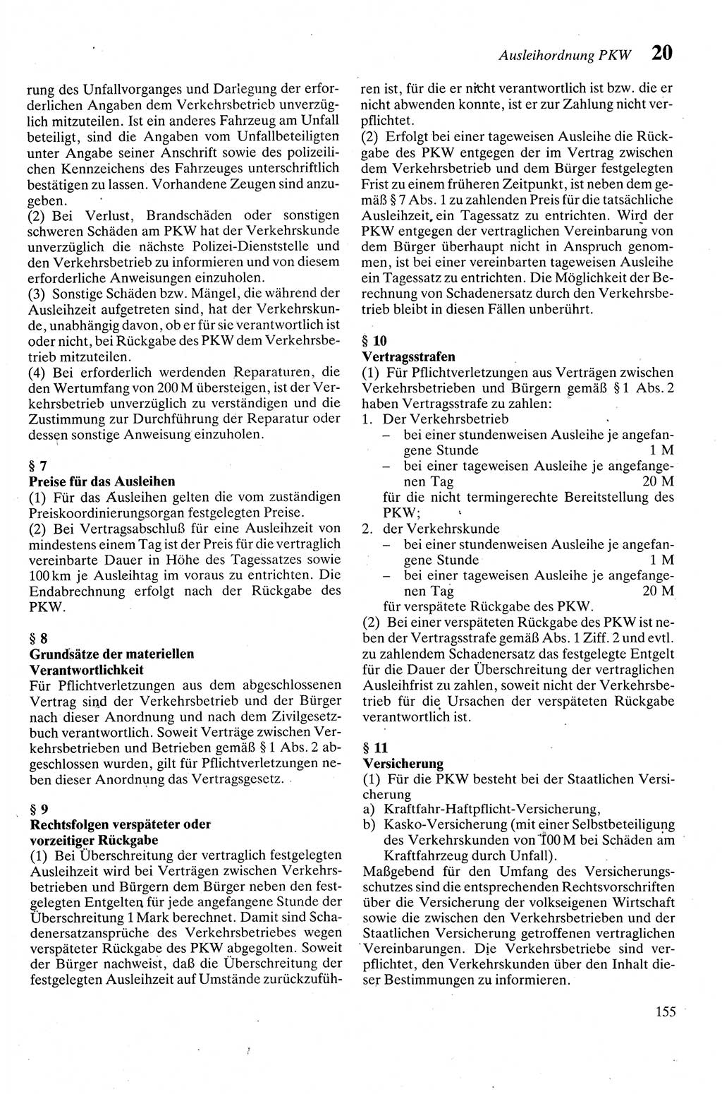 Zivilgesetzbuch (ZVG) sowie angrenzende Gesetze und Bestimmungen [Deutsche Demokratische Republik (DDR)] 1975, Seite 155 (ZGB Ges. Best. DDR 1975, S. 155)