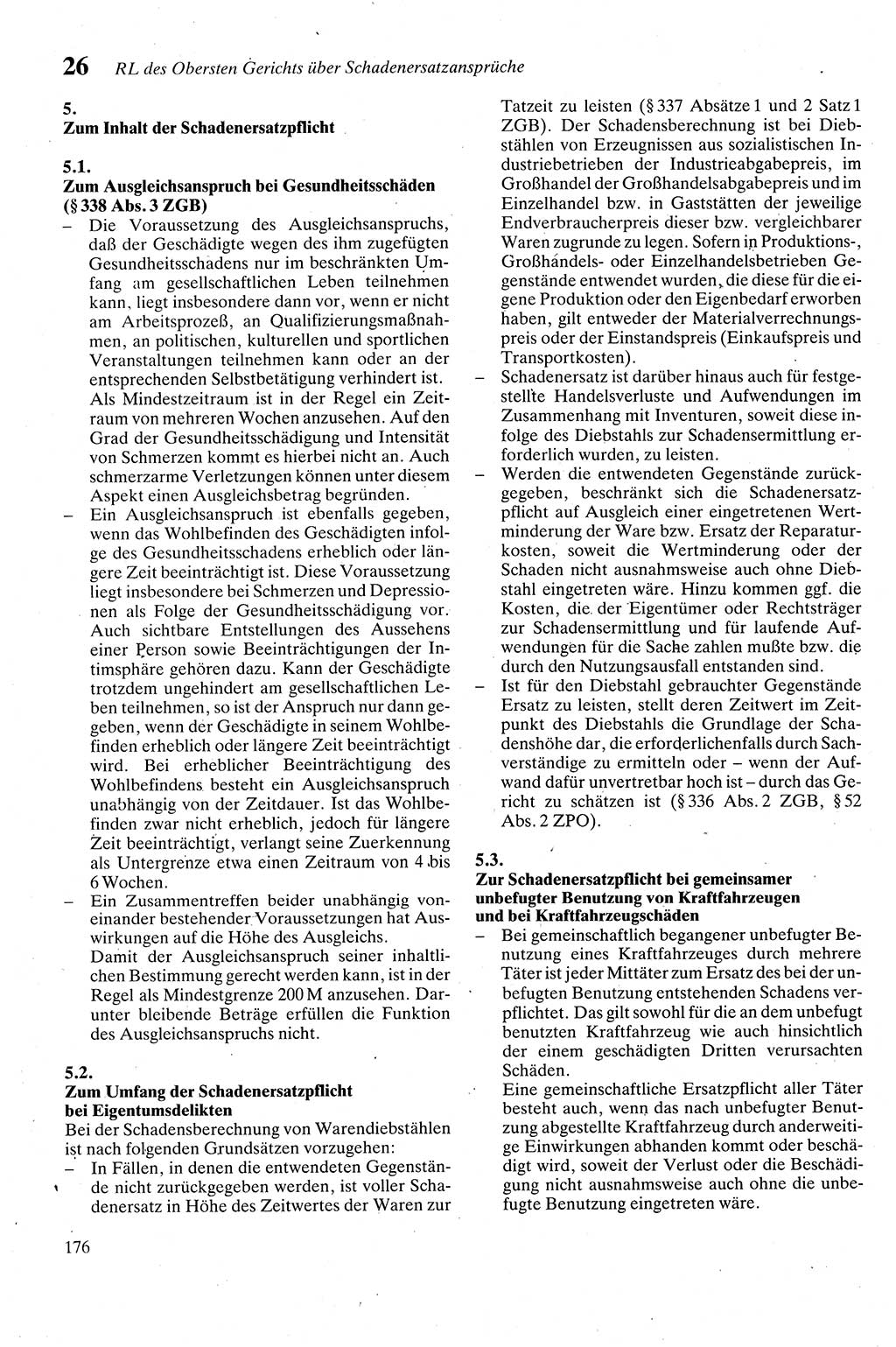 Zivilgesetzbuch (ZVG) sowie angrenzende Gesetze und Bestimmungen [Deutsche Demokratische Republik (DDR)] 1975, Seite 176 (ZGB Ges. Best. DDR 1975, S. 176)
