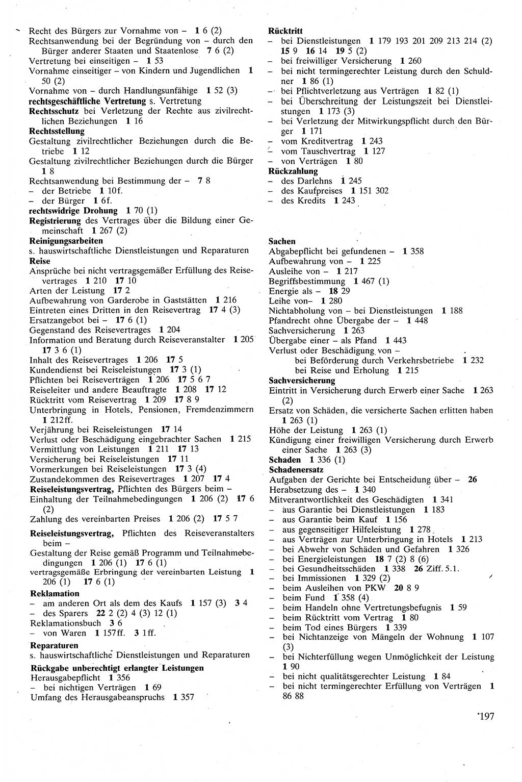 Zivilgesetzbuch (ZVG) sowie angrenzende Gesetze und Bestimmungen [Deutsche Demokratische Republik (DDR)] 1975, Seite 197 (ZGB Ges. Best. DDR 1975, S. 197)