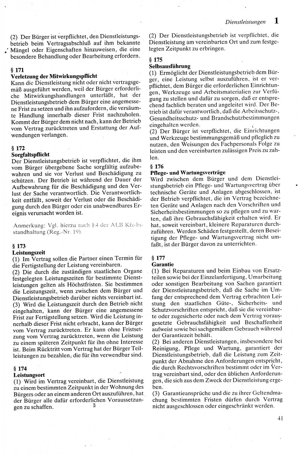 Zivilgesetzbuch (ZVG) sowie angrenzende Gesetze und Bestimmungen [Deutsche Demokratische Republik (DDR)] 1975, Seite 41 (ZGB Ges. Best. DDR 1975, S. 41)