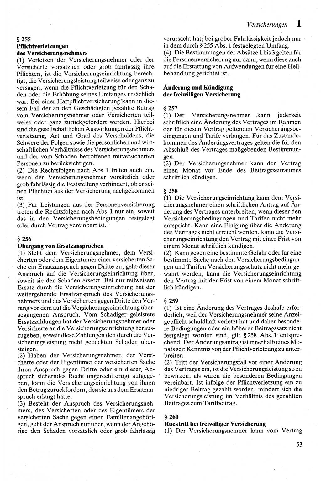 Zivilgesetzbuch (ZVG) sowie angrenzende Gesetze und Bestimmungen [Deutsche Demokratische Republik (DDR)] 1975, Seite 53 (ZGB Ges. Best. DDR 1975, S. 53)