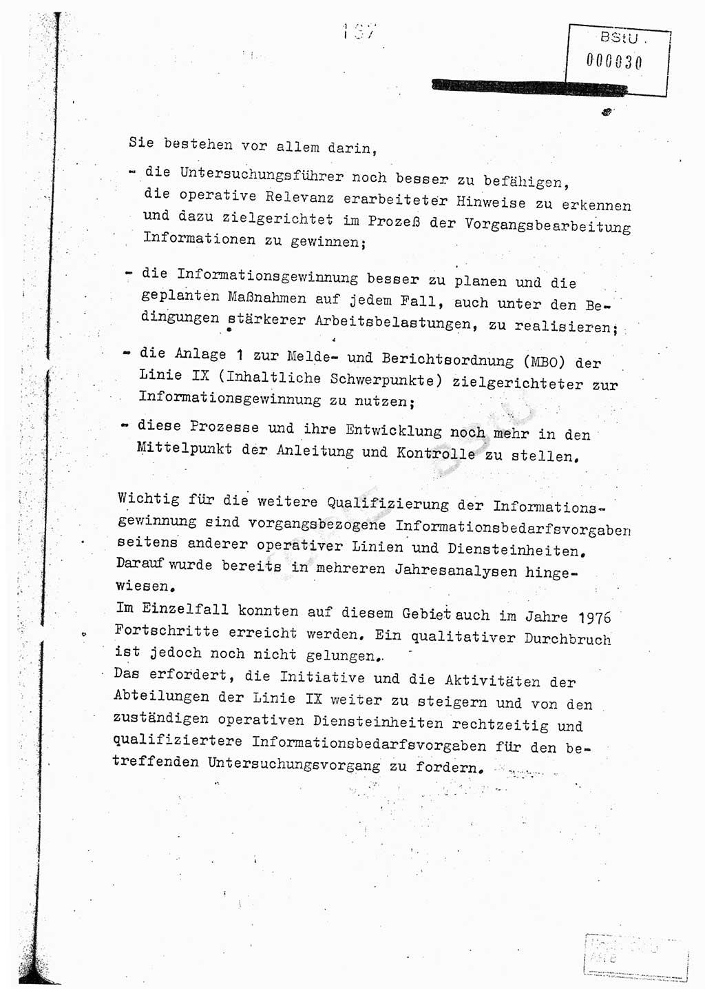 Jahresbericht der Hauptabteilung (HA) Ⅸ 1976, Analyse über die Entwicklung und die Wirksamkeit der politisch-operativen Arbeit der Linie Ⅸ im Jahre 1976, Ministerium für Staatssicherheit (MfS) der Deutschen Demokratischen Republik (DDR), Hauptabteilung Ⅸ, Berlin 1977, Seite 166 (Anal. MfS DDR HA Ⅸ /76 1977, S. 166)