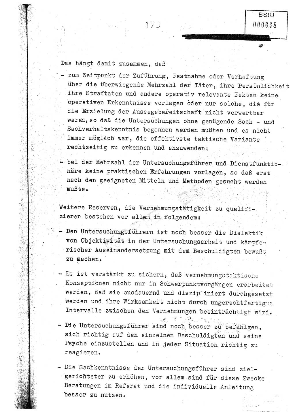 Jahresbericht der Hauptabteilung (HA) Ⅸ 1976, Analyse über die Entwicklung und die Wirksamkeit der politisch-operativen Arbeit der Linie Ⅸ im Jahre 1976, Ministerium für Staatssicherheit (MfS) der Deutschen Demokratischen Republik (DDR), Hauptabteilung Ⅸ, Berlin 1977, Seite 175 (Anal. MfS DDR HA Ⅸ /76 1977, S. 175)