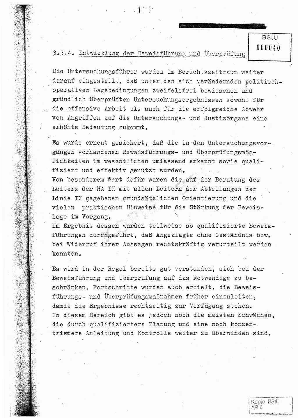 Jahresbericht der Hauptabteilung (HA) Ⅸ 1976, Analyse über die Entwicklung und die Wirksamkeit der politisch-operativen Arbeit der Linie Ⅸ im Jahre 1976, Ministerium für Staatssicherheit (MfS) der Deutschen Demokratischen Republik (DDR), Hauptabteilung Ⅸ, Berlin 1977, Seite 177 (Anal. MfS DDR HA Ⅸ /76 1977, S. 177)