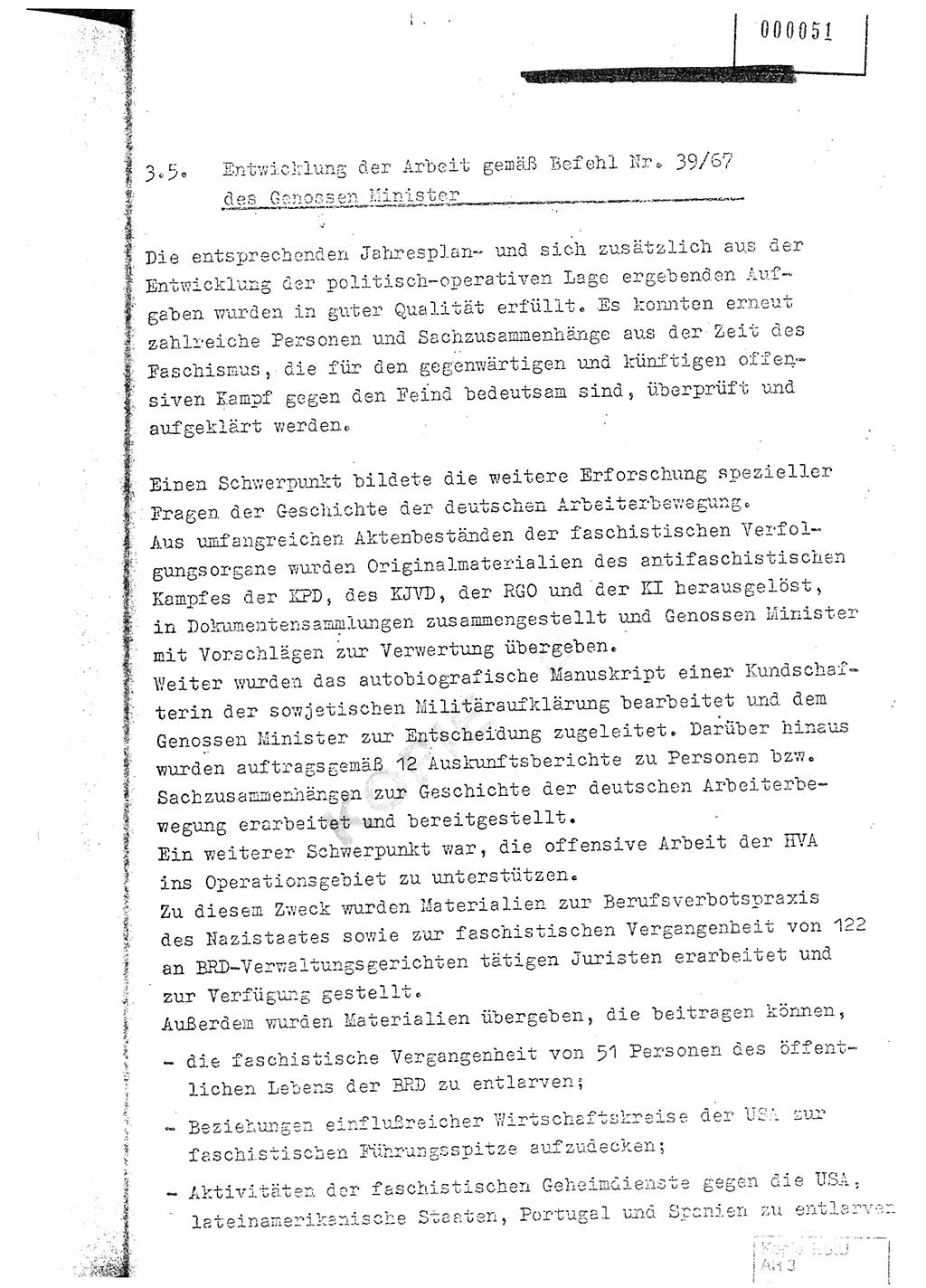 Jahresbericht der Hauptabteilung (HA) Ⅸ 1976, Analyse über die Entwicklung und die Wirksamkeit der politisch-operativen Arbeit der Linie Ⅸ im Jahre 1976, Ministerium für Staatssicherheit (MfS) der Deutschen Demokratischen Republik (DDR), Hauptabteilung Ⅸ, Berlin 1977, Seite 189 (Anal. MfS DDR HA Ⅸ /76 1977, S. 189)