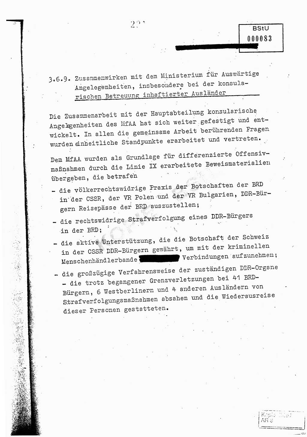 Jahresbericht der Hauptabteilung (HA) Ⅸ 1976, Analyse über die Entwicklung und die Wirksamkeit der politisch-operativen Arbeit der Linie Ⅸ im Jahre 1976, Ministerium für Staatssicherheit (MfS) der Deutschen Demokratischen Republik (DDR), Hauptabteilung Ⅸ, Berlin 1977, Seite 221 (Anal. MfS DDR HA Ⅸ /76 1977, S. 221)