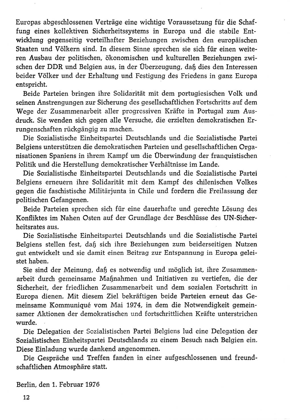 Dokumente der Sozialistischen Einheitspartei Deutschlands (SED) [Deutsche Demokratische Republik (DDR)] 1976-1977, Seite 12 (Dok. SED DDR 1976-1977, S. 12)