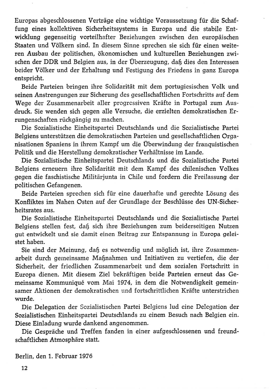 Dokumente der Sozialistischen Einheitspartei Deutschlands (SED) [Deutsche Demokratische Republik (DDR)] 1976-1977, Seite 12 (Dok. SED DDR 1976-1977, S. 12)