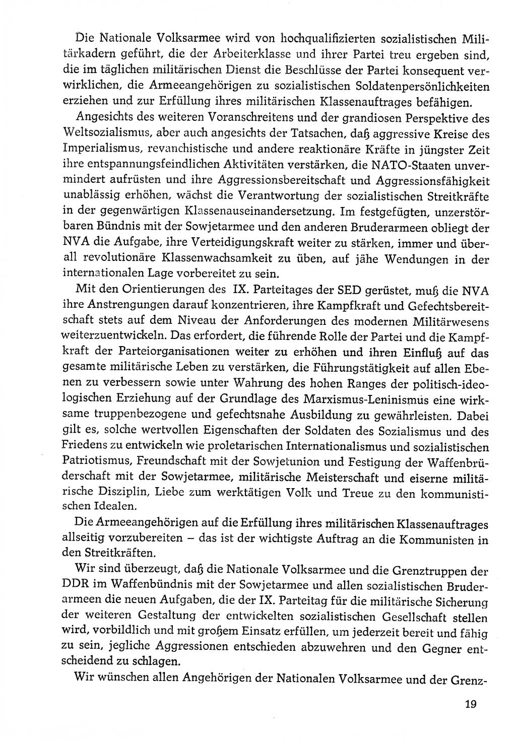 Dokumente der Sozialistischen Einheitspartei Deutschlands (SED) [Deutsche Demokratische Republik (DDR)] 1976-1977, Seite 19 (Dok. SED DDR 1976-1977, S. 19)
