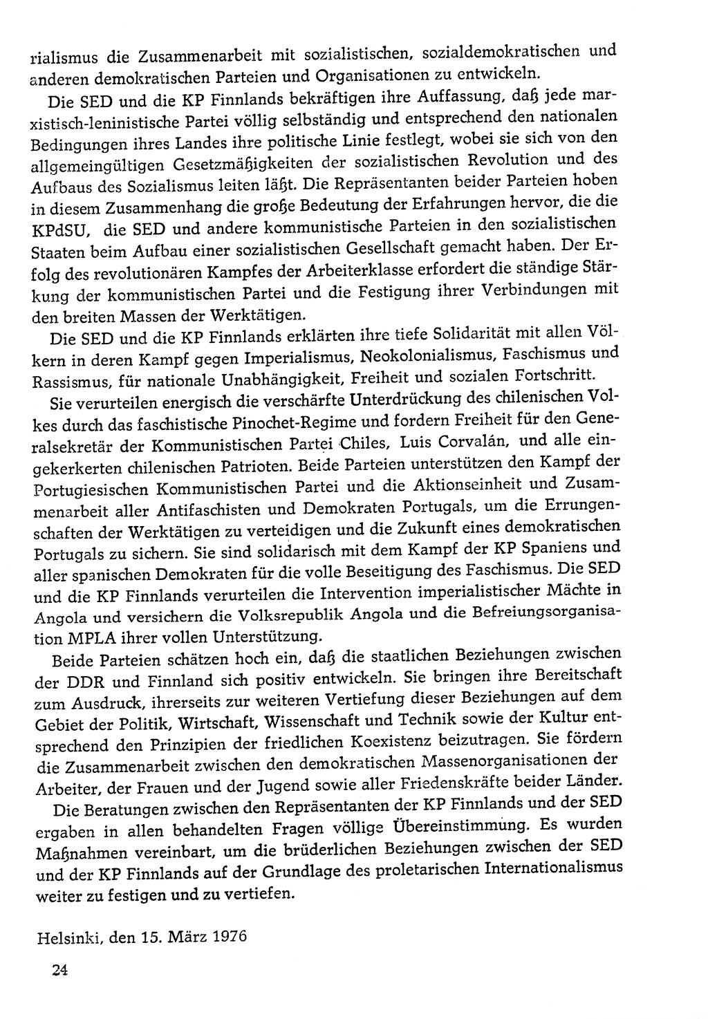 Dokumente der Sozialistischen Einheitspartei Deutschlands (SED) [Deutsche Demokratische Republik (DDR)] 1976-1977, Seite 24 (Dok. SED DDR 1976-1977, S. 24)