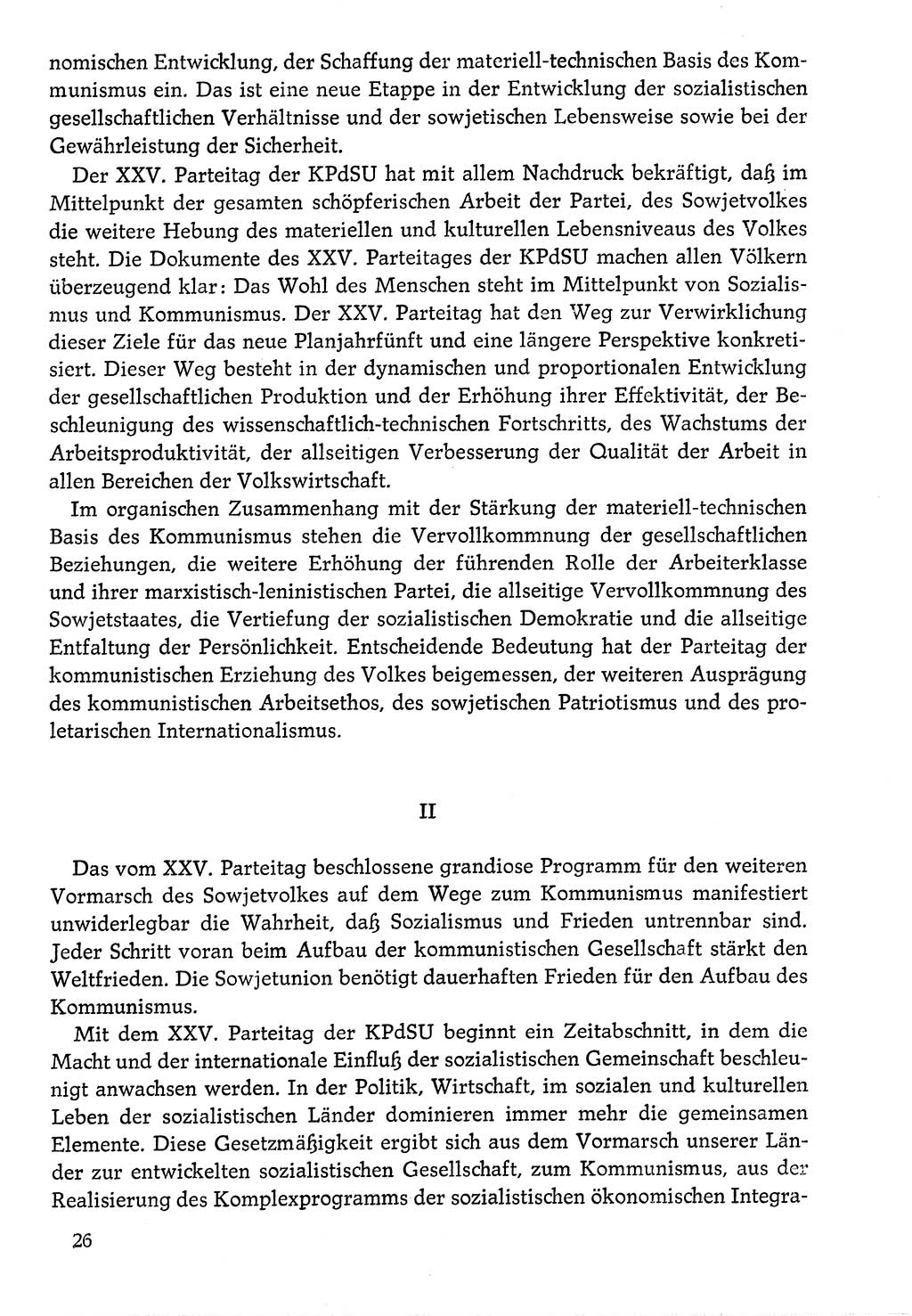 Dokumente der Sozialistischen Einheitspartei Deutschlands (SED) [Deutsche Demokratische Republik (DDR)] 1976-1977, Seite 26 (Dok. SED DDR 1976-1977, S. 26)