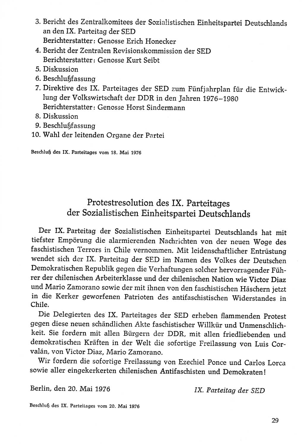 Dokumente der Sozialistischen Einheitspartei Deutschlands (SED) [Deutsche Demokratische Republik (DDR)] 1976-1977, Seite 29 (Dok. SED DDR 1976-1977, S. 29)