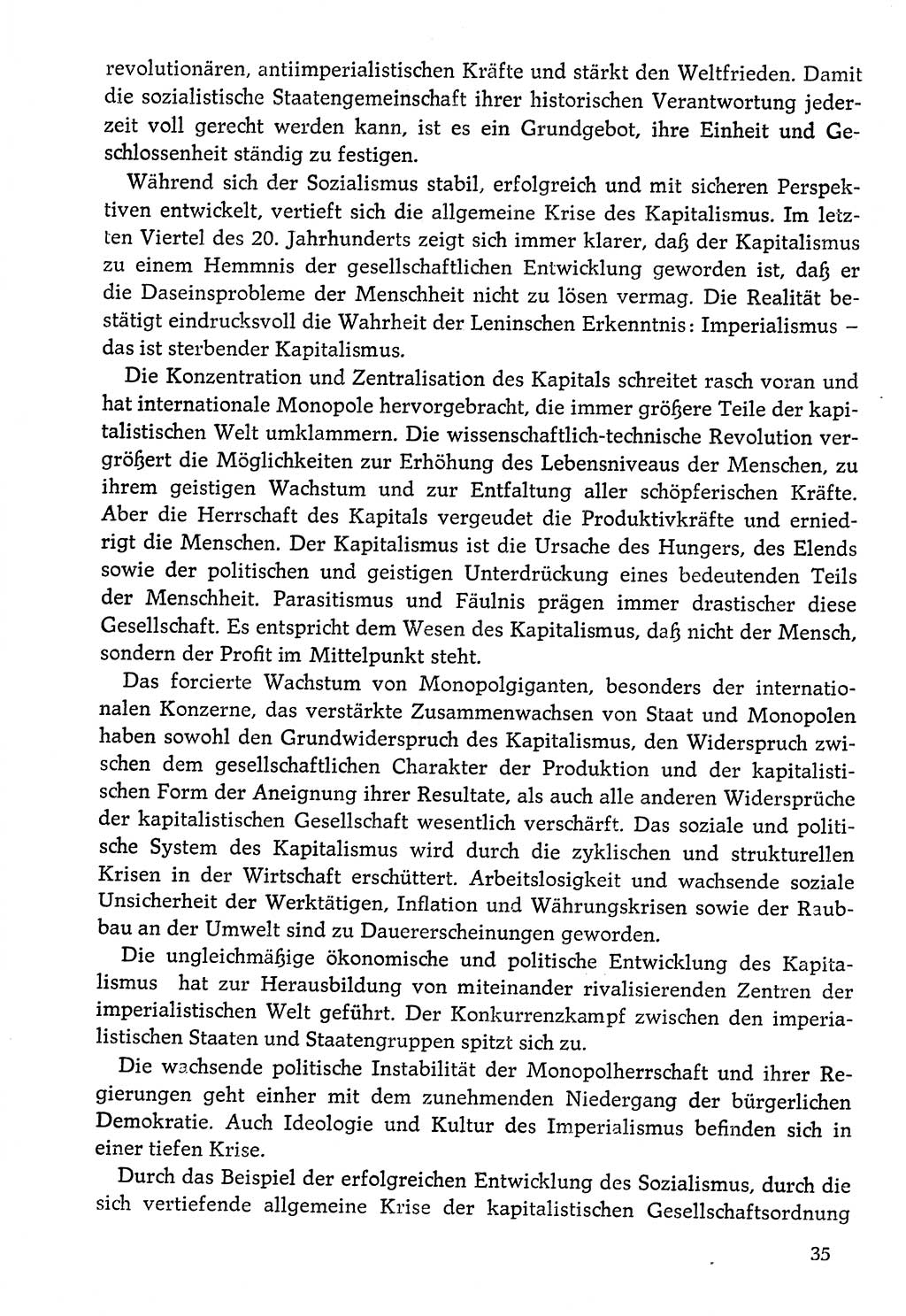 Dokumente der Sozialistischen Einheitspartei Deutschlands (SED) [Deutsche Demokratische Republik (DDR)] 1976-1977, Seite 35 (Dok. SED DDR 1976-1977, S. 35)