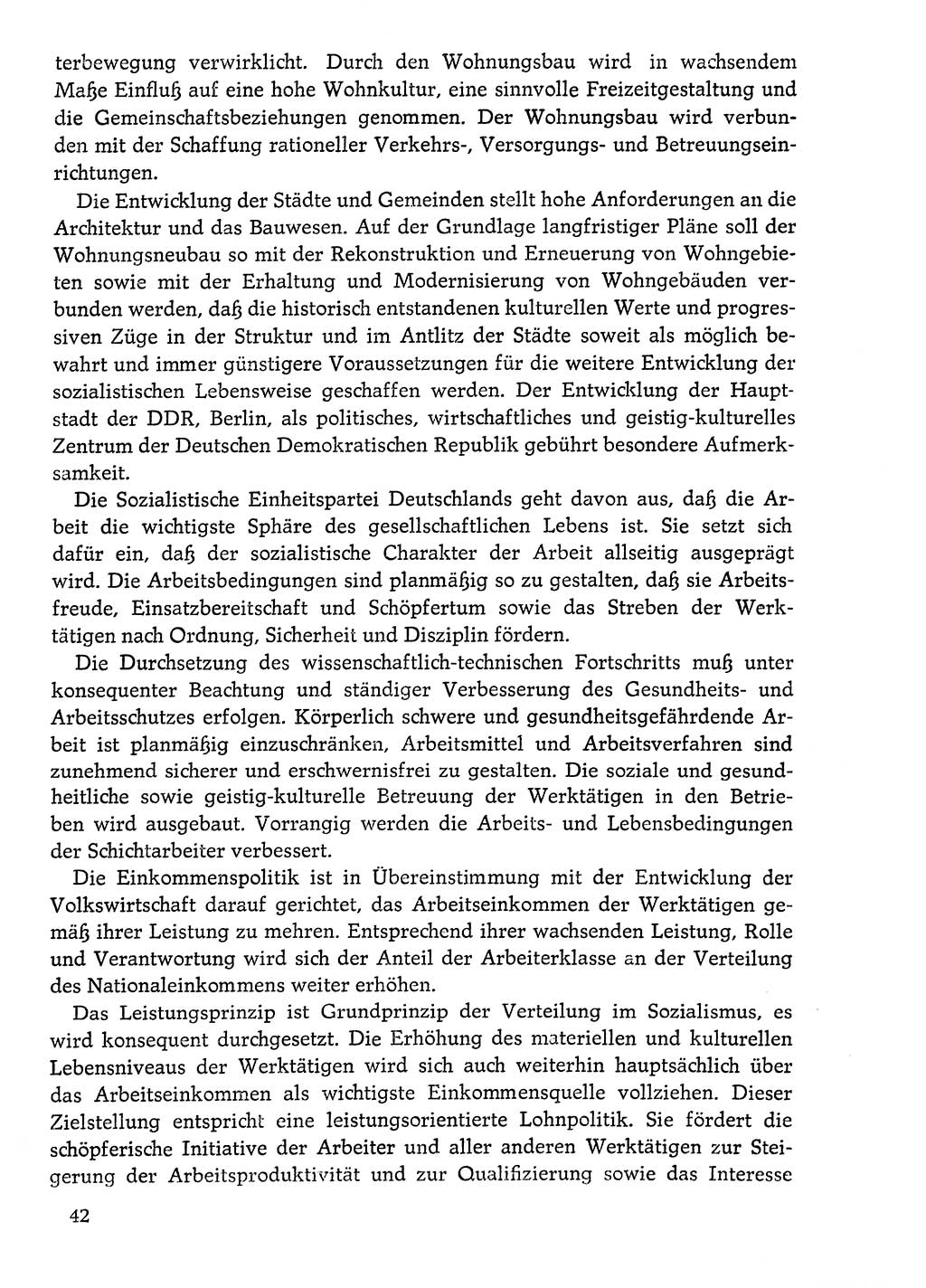 Dokumente der Sozialistischen Einheitspartei Deutschlands (SED) [Deutsche Demokratische Republik (DDR)] 1976-1977, Seite 42 (Dok. SED DDR 1976-1977, S. 42)
