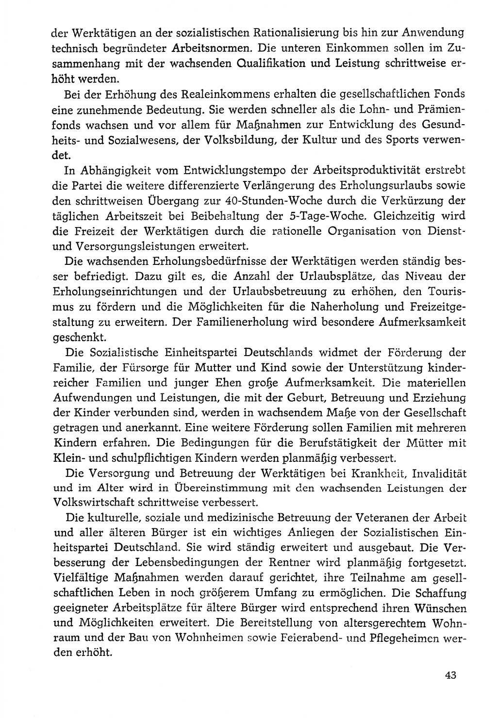 Dokumente der Sozialistischen Einheitspartei Deutschlands (SED) [Deutsche Demokratische Republik (DDR)] 1976-1977, Seite 43 (Dok. SED DDR 1976-1977, S. 43)