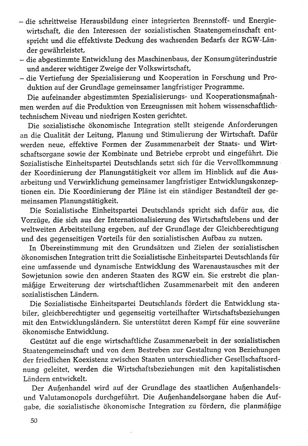 Dokumente der Sozialistischen Einheitspartei Deutschlands (SED) [Deutsche Demokratische Republik (DDR)] 1976-1977, Seite 50 (Dok. SED DDR 1976-1977, S. 50)