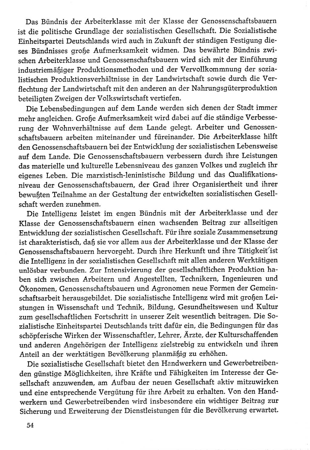 Dokumente der Sozialistischen Einheitspartei Deutschlands (SED) [Deutsche Demokratische Republik (DDR)] 1976-1977, Seite 54 (Dok. SED DDR 1976-1977, S. 54)