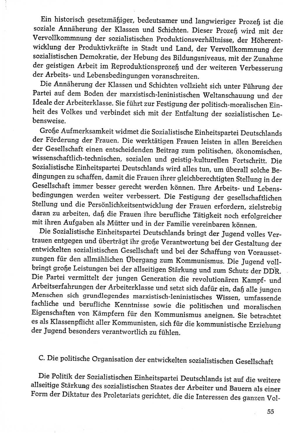 Dokumente der Sozialistischen Einheitspartei Deutschlands (SED) [Deutsche Demokratische Republik (DDR)] 1976-1977, Seite 55 (Dok. SED DDR 1976-1977, S. 55)