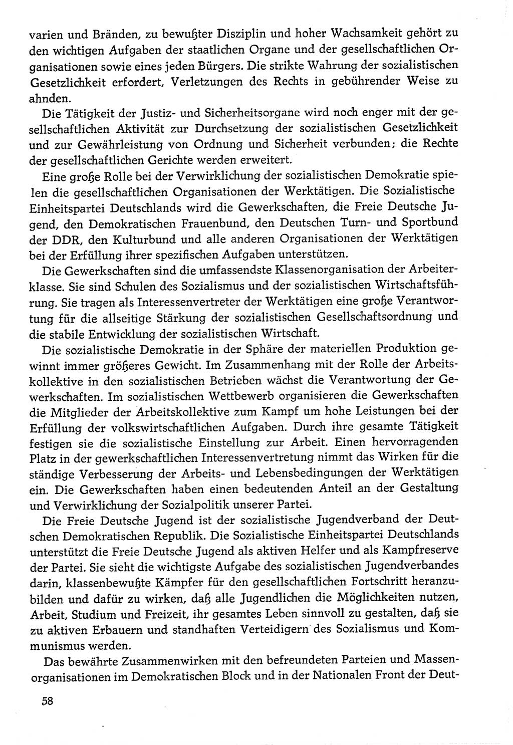 Dokumente der Sozialistischen Einheitspartei Deutschlands (SED) [Deutsche Demokratische Republik (DDR)] 1976-1977, Seite 58 (Dok. SED DDR 1976-1977, S. 58)