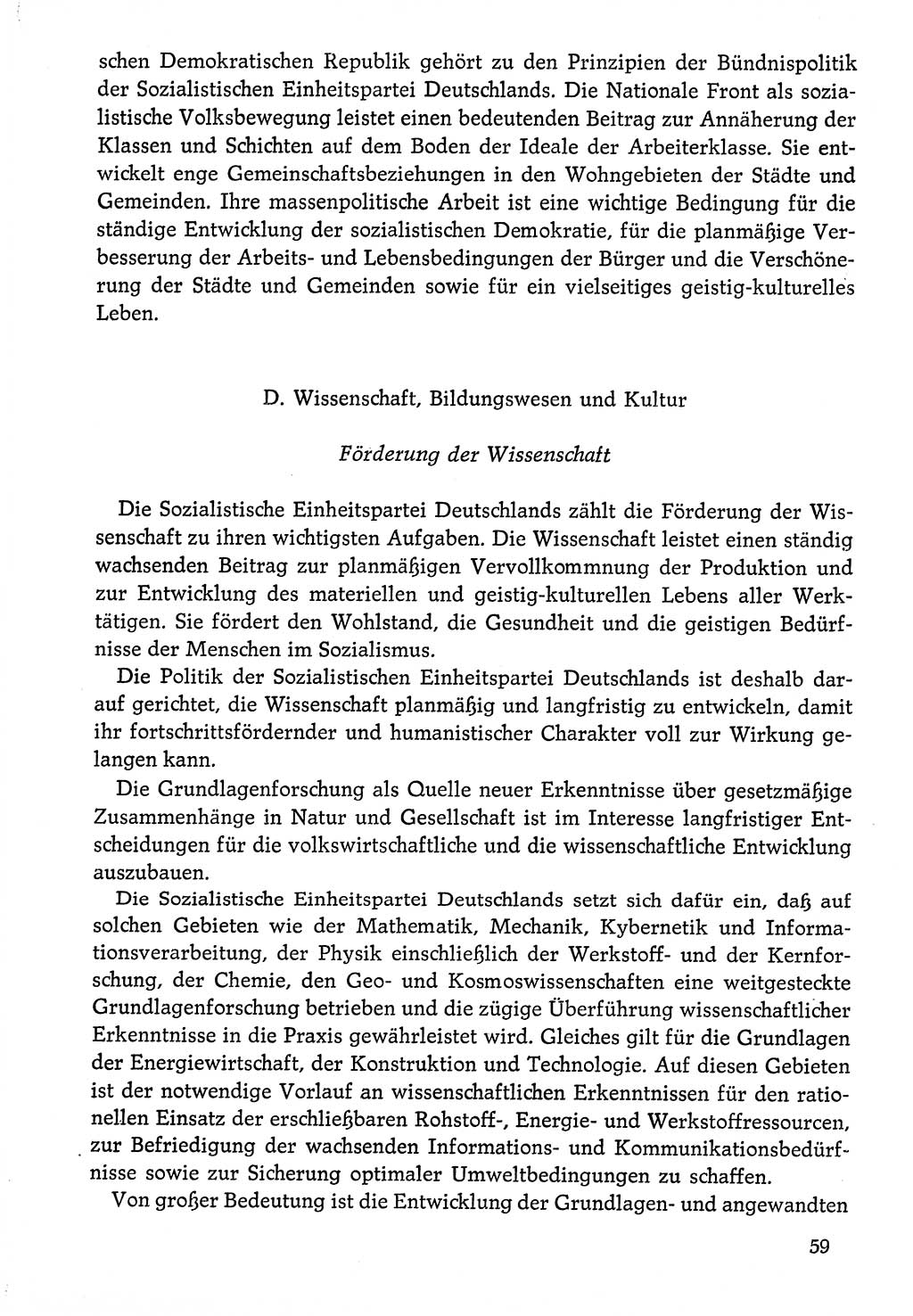 Dokumente der Sozialistischen Einheitspartei Deutschlands (SED) [Deutsche Demokratische Republik (DDR)] 1976-1977, Seite 59 (Dok. SED DDR 1976-1977, S. 59)