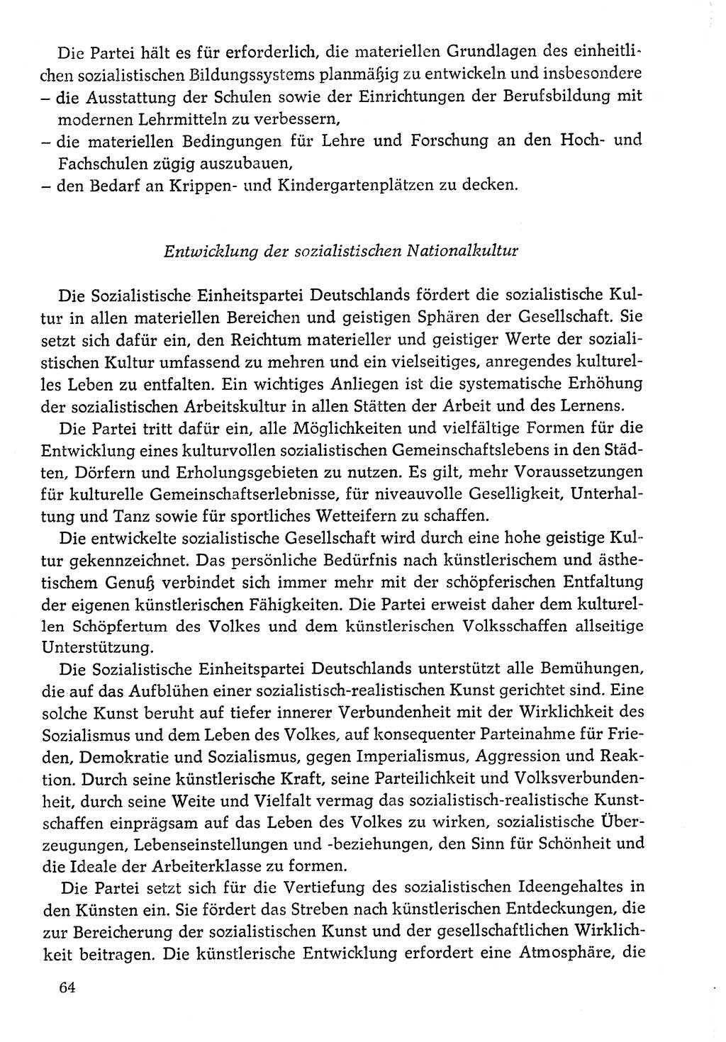 Dokumente der Sozialistischen Einheitspartei Deutschlands (SED) [Deutsche Demokratische Republik (DDR)] 1976-1977, Seite 64 (Dok. SED DDR 1976-1977, S. 64)