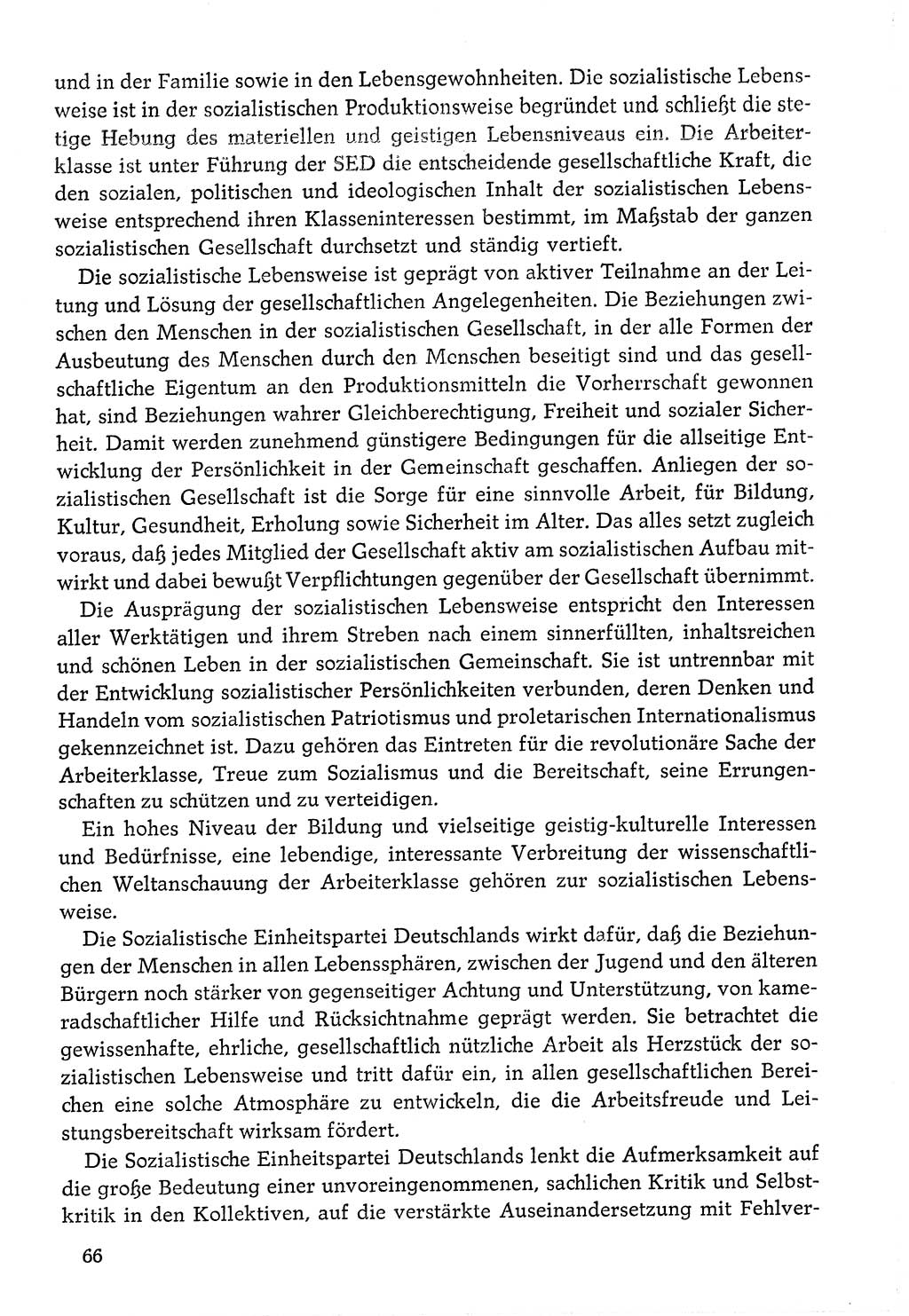 Dokumente der Sozialistischen Einheitspartei Deutschlands (SED) [Deutsche Demokratische Republik (DDR)] 1976-1977, Seite 66 (Dok. SED DDR 1976-1977, S. 66)