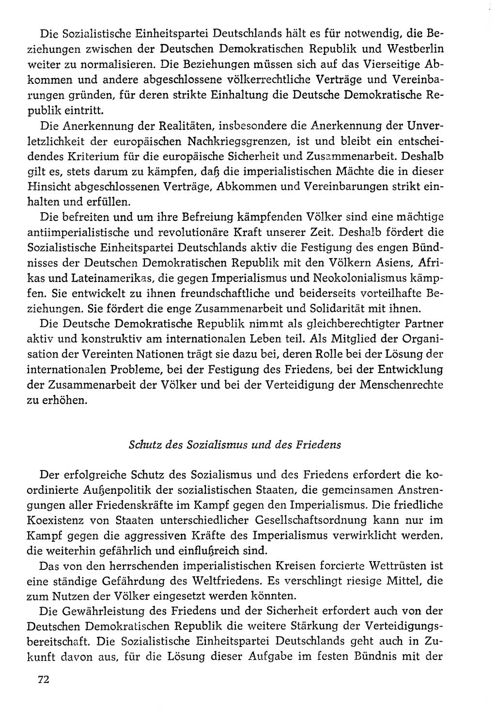 Dokumente der Sozialistischen Einheitspartei Deutschlands (SED) [Deutsche Demokratische Republik (DDR)] 1976-1977, Seite 72 (Dok. SED DDR 1976-1977, S. 72)