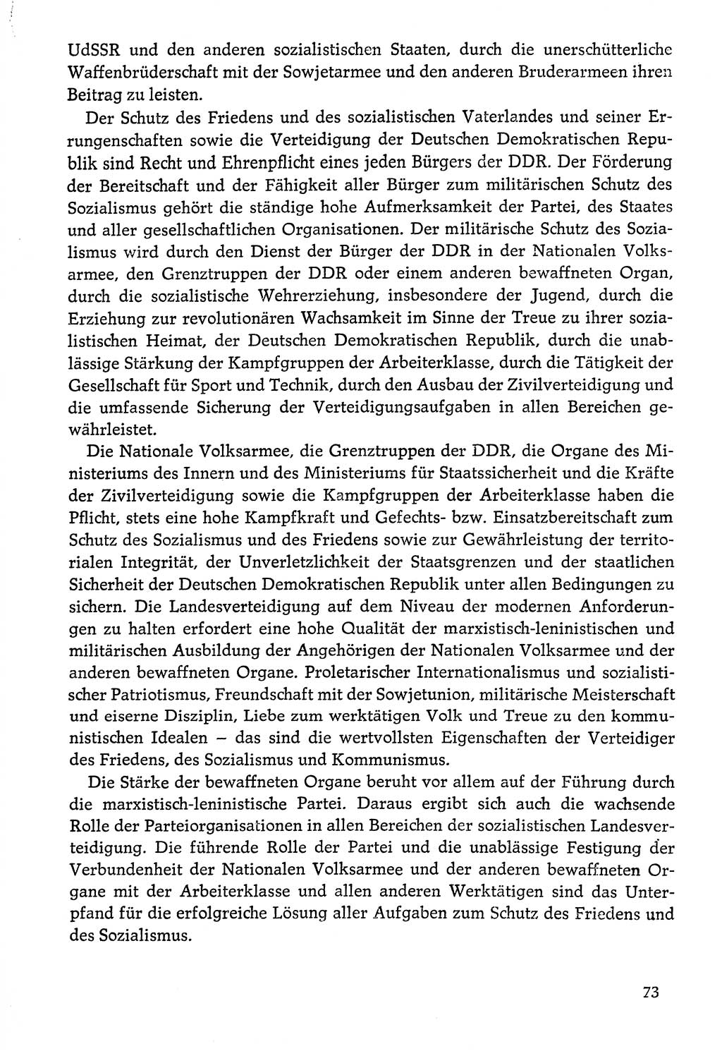Dokumente der Sozialistischen Einheitspartei Deutschlands (SED) [Deutsche Demokratische Republik (DDR)] 1976-1977, Seite 73 (Dok. SED DDR 1976-1977, S. 73)