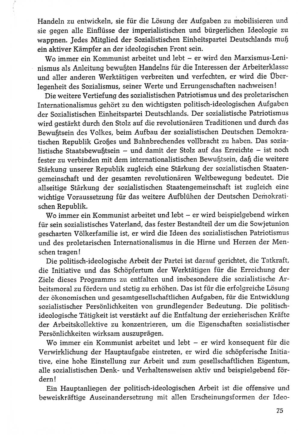 Dokumente der Sozialistischen Einheitspartei Deutschlands (SED) [Deutsche Demokratische Republik (DDR)] 1976-1977, Seite 75 (Dok. SED DDR 1976-1977, S. 75)